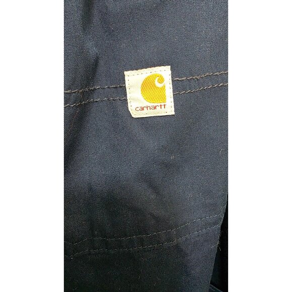 Carhartt Navy Blue Men's XL Scrub Work Pants Multiple Pockets & Elastic Waist - Picture 6 of 8